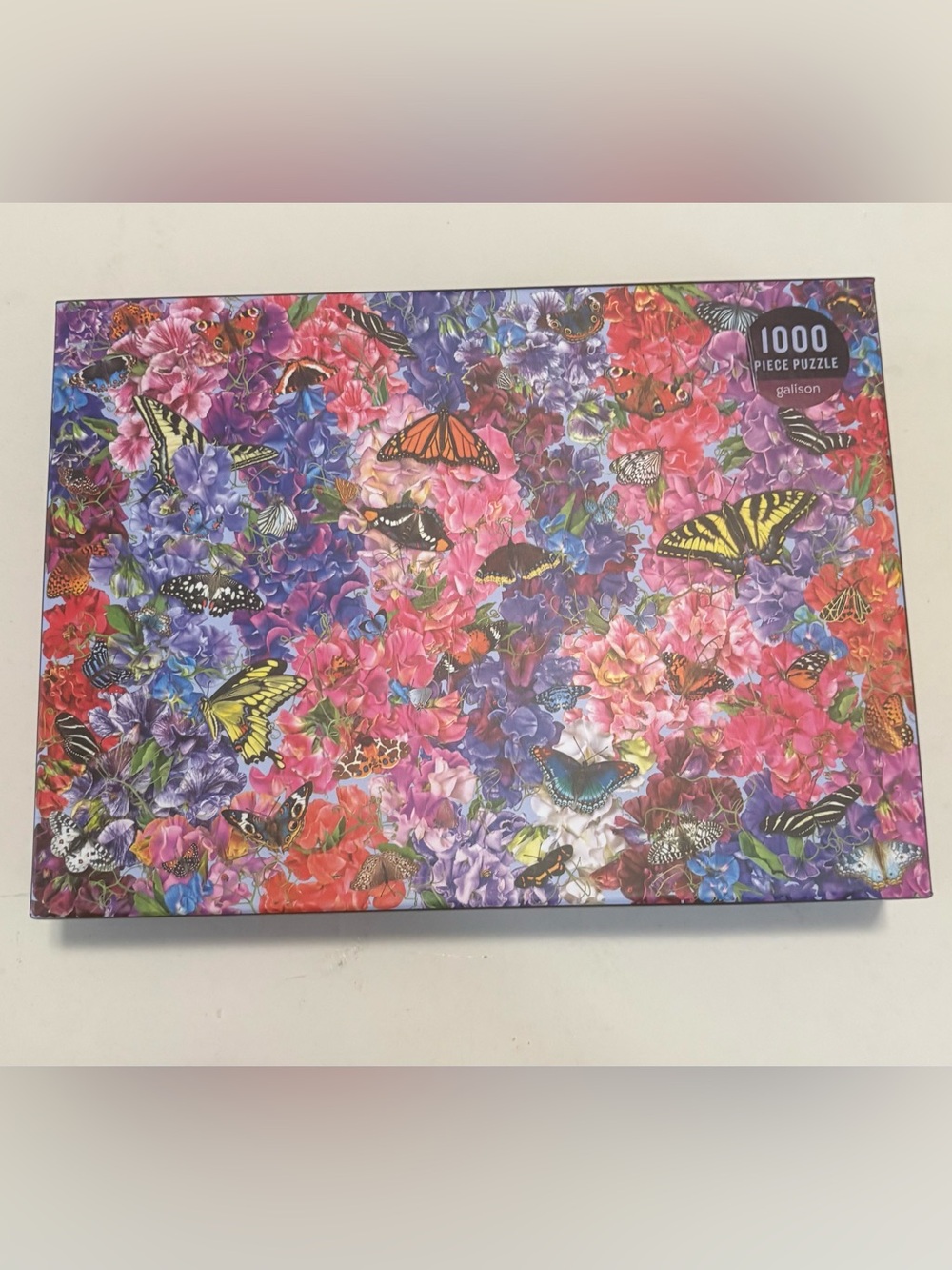Butterflies in the Sweet Peas" 1000 Piece Jigsaw Puzzle - Troy Litten